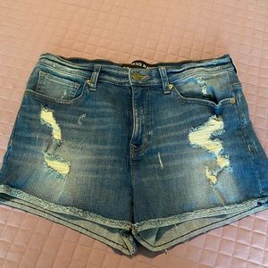 Express Distressed Jean Shorts